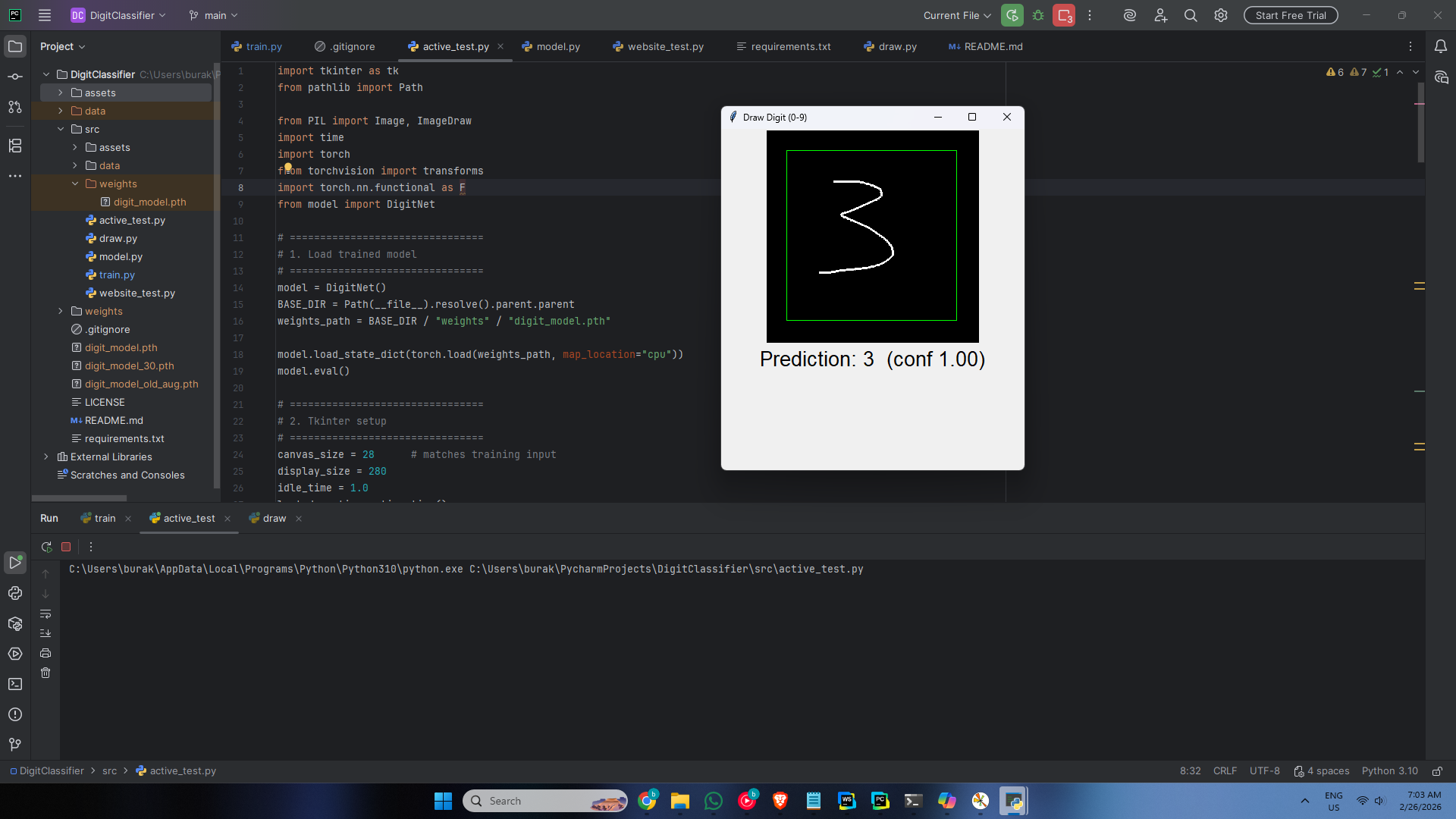 Handwritten Digit Classifier screenshot 3